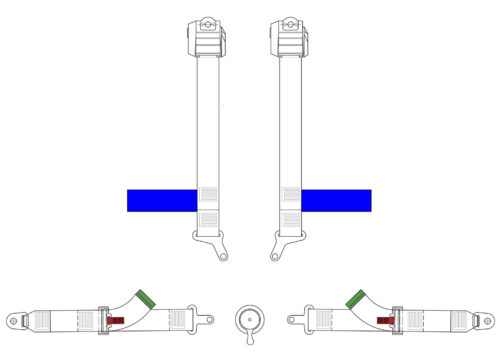 4Point Harness 2 in Military GS300 Retractor scaled 1