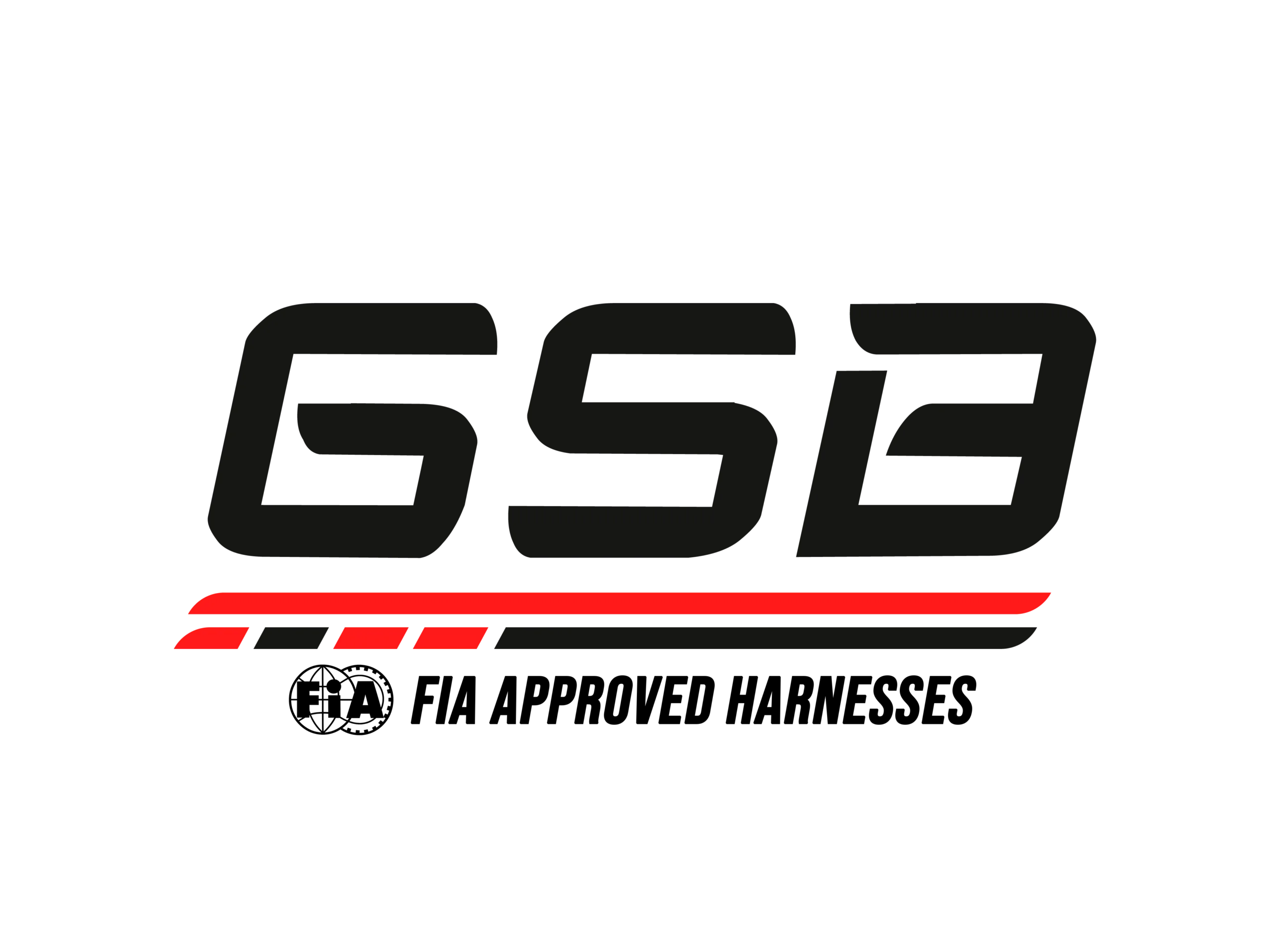 Logotipo de los arneses de carreras GSB FIA