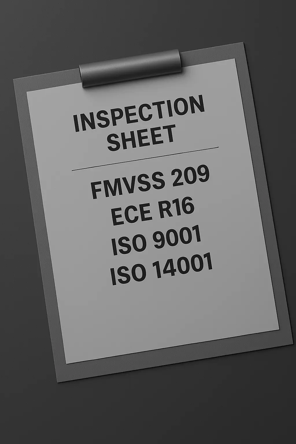 FMVSS seat belts regulations