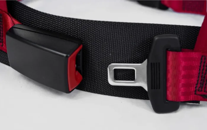 cinturon de seguridad rojo GSB