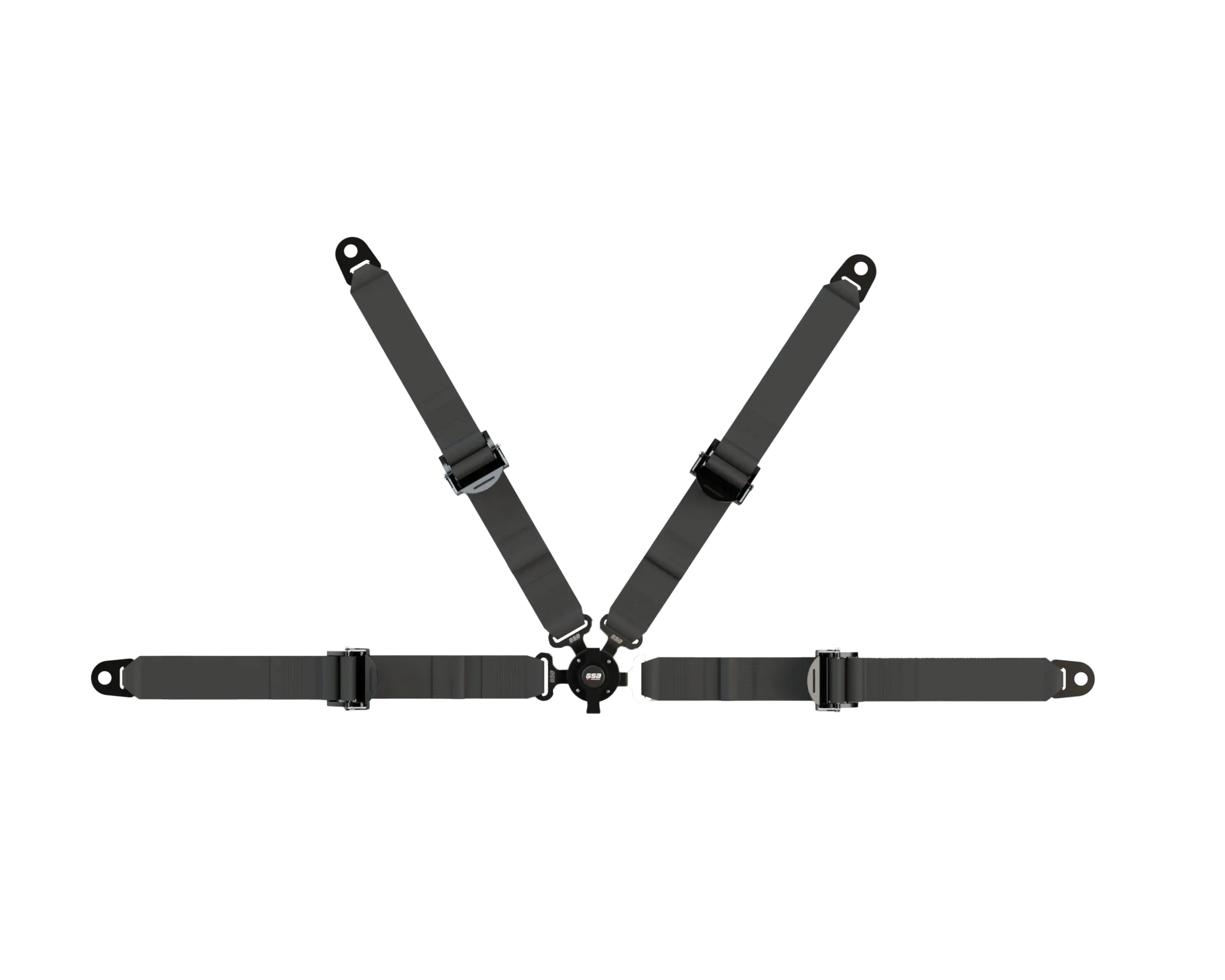 H3 static industrial 4-point harness with turn-lever quick-release buckle